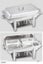 STAINLESS STEEL CHAFING DISH DOUBLE FOOD STEAM PAN Carousel 1