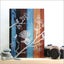 Kiwiana Wall Art - Rectangle : Aged Timber Fantail (Small) Carousel 1