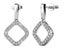 18K White Gold Crystal Dangle Earrings "Sara" Carousel 3