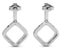 18K White Gold Crystal Dangle Earrings "Sara" Carousel 5