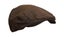 Unisex Classic Flat Cap - Corduroy - Brown - XL (60cm) Carousel 1