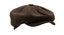 Unisex Bakerboy Newsboy Flat Cap - Wool - Brown Herringbone - L (59cm) Carousel 1