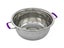 Stainless Steel Colander Strainer Sieve 32cm Purple Carousel 1