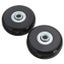 2pcs 50mm Black Luggage Suitcase Replacement Rubber Wheel Roller Suitcase Repair Carousel 2