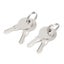2Pcs Stainless Steel Paddle Door Lock Handle Truck Box Trailer Latch With Key Carousel 3