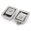 2Pcs Stainless Steel Paddle Door Lock Handle Truck Box Trailer Latch With Key Carousel 7