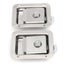 2Pcs Stainless Steel Paddle Door Lock Handle Truck Box Trailer Latch With Key Carousel 9