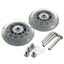 2pcs 70mm Clear Luggage Suitcase Replacement Rubber Wheel Roller Suitcase Repair Carousel 6