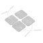 20Pcs Square Fabrics Electrode Pads Massagers Tens Cloth White 50x50mm Carousel 5