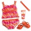 for 18" American Girl Dolls ~ BRIGHT & SPLASHY TANKINI ~5 piece set with jandals Carousel 3