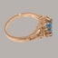 9ct Rose Gold Blue Topaz ring Womens Engagement Ring Carousel 3