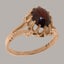 9ct Rose Gold Garnet ring Womens Engagement Ring Carousel 1