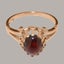 9ct Rose Gold Garnet ring Womens Engagement Ring Carousel 4