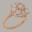 9ct Rose Gold Opal ring Womens Cluster Ring Size Y 1/2 Carousel 1