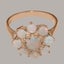 9ct Rose Gold Opal ring Womens Cluster Ring Size Y 1/2 Carousel 4