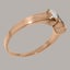 Rose Gold Natural London Blue Topaz, Opal Trilogy Ring - Full 9ct UK Hallmark Carousel 2