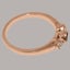 Rose Gold Natural Garnet & Pearl Womens Trilogy Ring - Full 9ct UK Hallmark Carousel 4