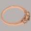 Rose Gold Natural Emerald & Pearl Womens Trilogy Ring - Full 9ct UK Hallmark Carousel 4