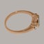 Rose Gold Natural Aquamarine & CZ Womens Trilogy Ring - Full 9ct UK Hallmark Carousel 3