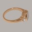 Rose Gold Natural Opal & CZ Womens Trilogy Ring - Full 9ct UK Hallmark Carousel 3