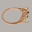 Rose Gold Natural Opal Womens Trilogy Ring - Full 9ct UK Hallmark Carousel 3
