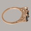 Rose Gold Natural Sapphire Womens Trilogy Ring - Full 9ct UK Hallmark Carousel 3