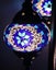 Turkish Mosaic Floor Lamp 3 globe Blue Carousel 3
