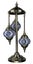 Turkish Mosaic Floor Lamp 3 globe Blue Carousel 4