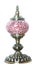 Turkish Mosaic Table Lamp Cracked Red With Large Elegant Base - 33cm Carousel 3
