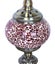 Turkish Mosaic Table Lamp Cracked Red With Large Elegant Base - 33cm Carousel 4