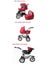 Clearance sale Baby Pram SET Pram + Carrycot + Rain cover + Mummy bag +Sleep Bag Carousel 6
