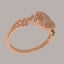Rose Gold Natural Opal & Pearl Womens Trilogy Ring - Full 9ct UK Hallmark Carousel 3