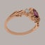 Rose Gold Pink Tourmaline & Opal Trilogy Ring - Full 14ct Gold UK Hallmark Carousel 3