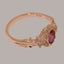 Rose Gold Pink Tourmaline & Opal Trilogy Ring - Full 14ct Gold UK Hallmark Carousel 4