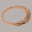 Rose Gold Natural Ruby & Pearl Womens Trilogy Ring - Full 14ct Gold UK Hallmark Carousel 4