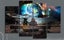 X'MAS SALE FREE SHIPPING - Large 4 Piece Canvas Art Print - OLD MAM AND DOG Carousel 1