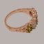 Rose Gold Natural Peridot & Opal Womens Eternity Ring - Full 9ct UK Hallmark Carousel 4