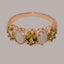 Rose Gold Natural Peridot & Opal Womens Eternity Ring - Full 9ct UK Hallmark Carousel 5