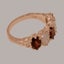 Rose Gold Real Garnet & Opal Womens Eternity Ring - Full 10ct Gold UK Hallmark Carousel 4