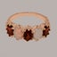 Rose Gold Real Garnet & Opal Womens Eternity Ring - Full 10ct Gold UK Hallmark Carousel 5