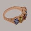 Rose Gold Natural Multi Gemstone Womens Eternity Ring - Full 9ct UK Hallmark Carousel 4