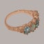Rose Gold Real Aquamarine, Opal Womens Band Ring - Full 10ct Gold UK Hallmark Carousel 4