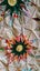 Vintage Gorgeous 12 points Star Quilt top Carousel 8