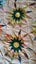 Vintage Gorgeous 12 points Star Quilt top Carousel 11