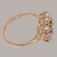 Rose Gold Real Peridot & Pearl Womens Cluster Ring - Full 14ct Gold UK Hallmark Carousel 3