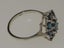 White Gold London Blue Topaz Womens Cluster Ring - Full 14ct Gold UK Hallmark Carousel 1