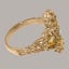 Rose Gold CZ & Citrine Womens Cluster Ring - Full 9ct UK Hallmark Carousel 3
