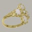 Gold Natural Diamond & Opal Womens Cluster Ring - Full 9ct UK Hallmark Carousel 2