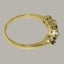 Gold Natural Sapphire & Pearl Womens Eternity Ring - Full 9ct UK Hallmark Carousel 3