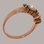 Rose Gold Natural Sapphire & Pearl Womens Eternity Ring - Full 9ct UK Hallmark Carousel 2